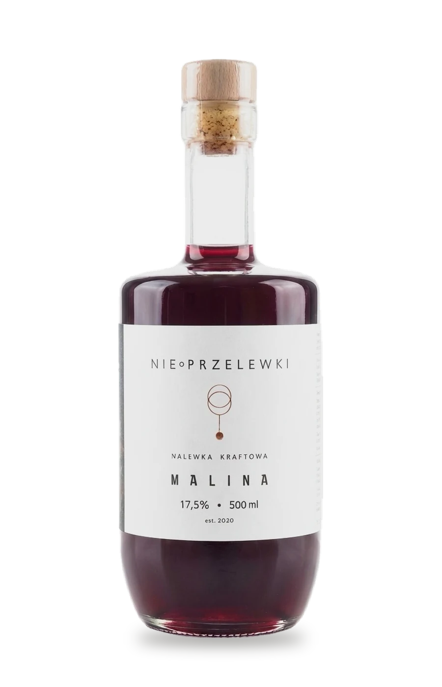 Nalewka Malina Nie Przelewki, butelka 500 ml