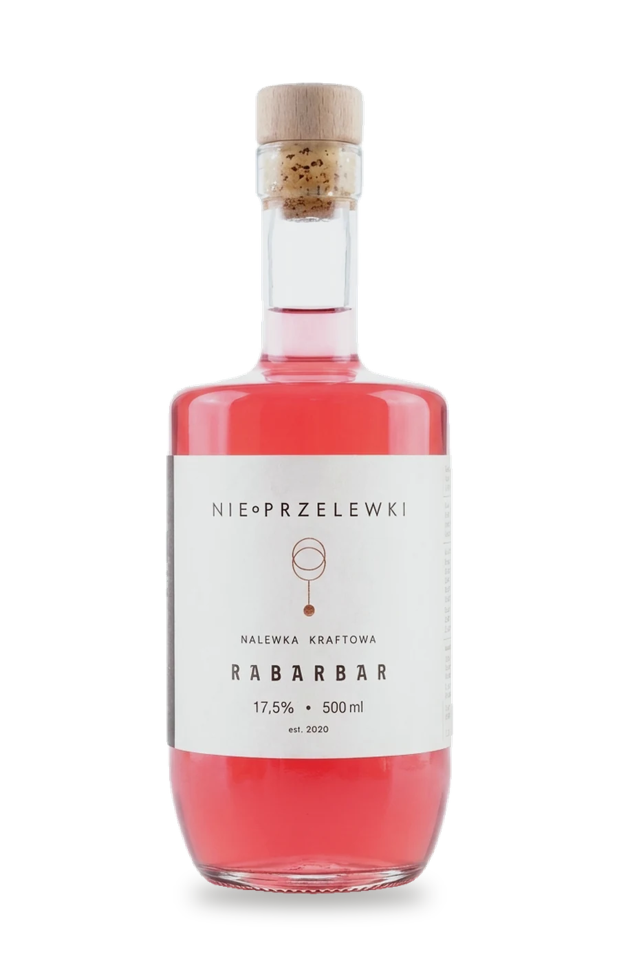 Nalewka Rabarbar Nie Przelewki, butelka 500 ml